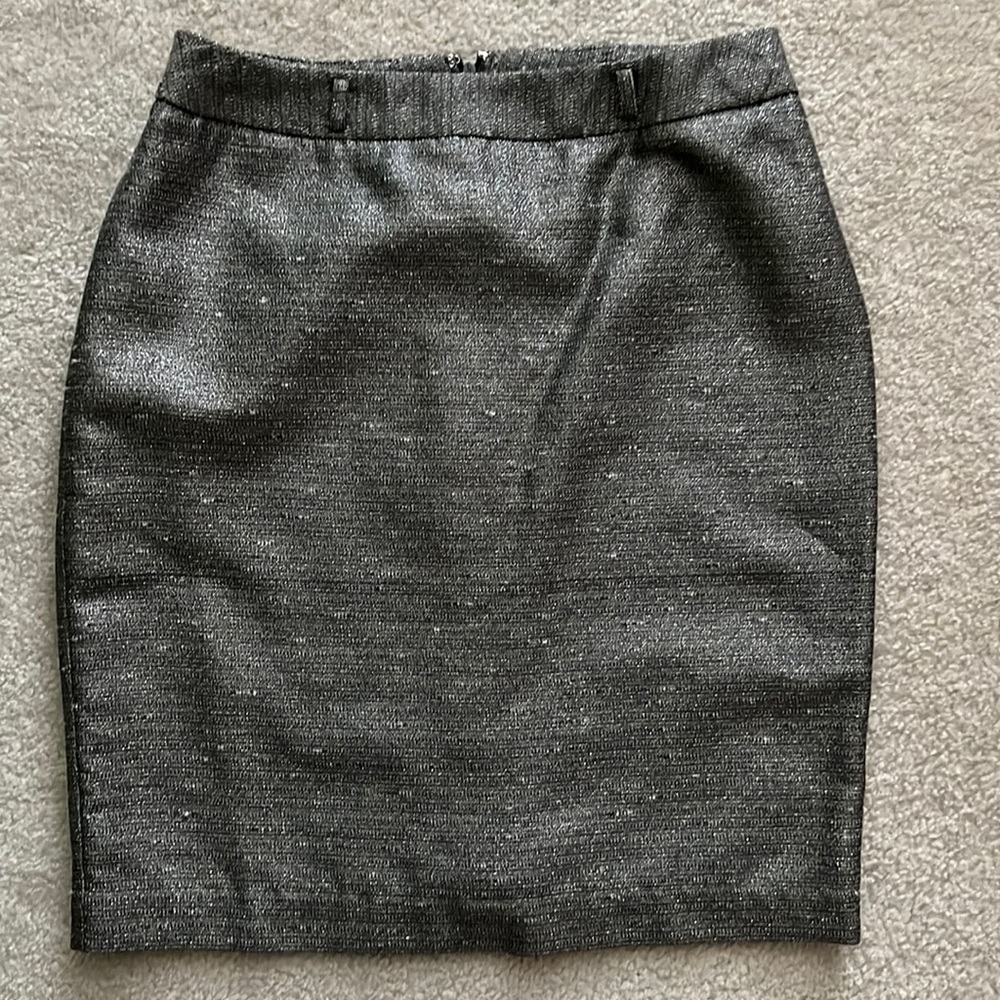 Silver Gray shiny skirt